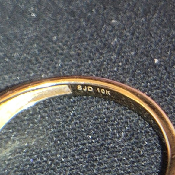 Champagne and White Diamond 10k Yellow Gold Cluster Ring 1.00ctw Sz 7 ~SEE VIDEO - Picture 6 of 6